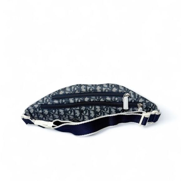 CHRISTIAN DIOR Vintage 2003 Navy Blue Trotter  Nylon Belt Bag - Picture 9 of 13